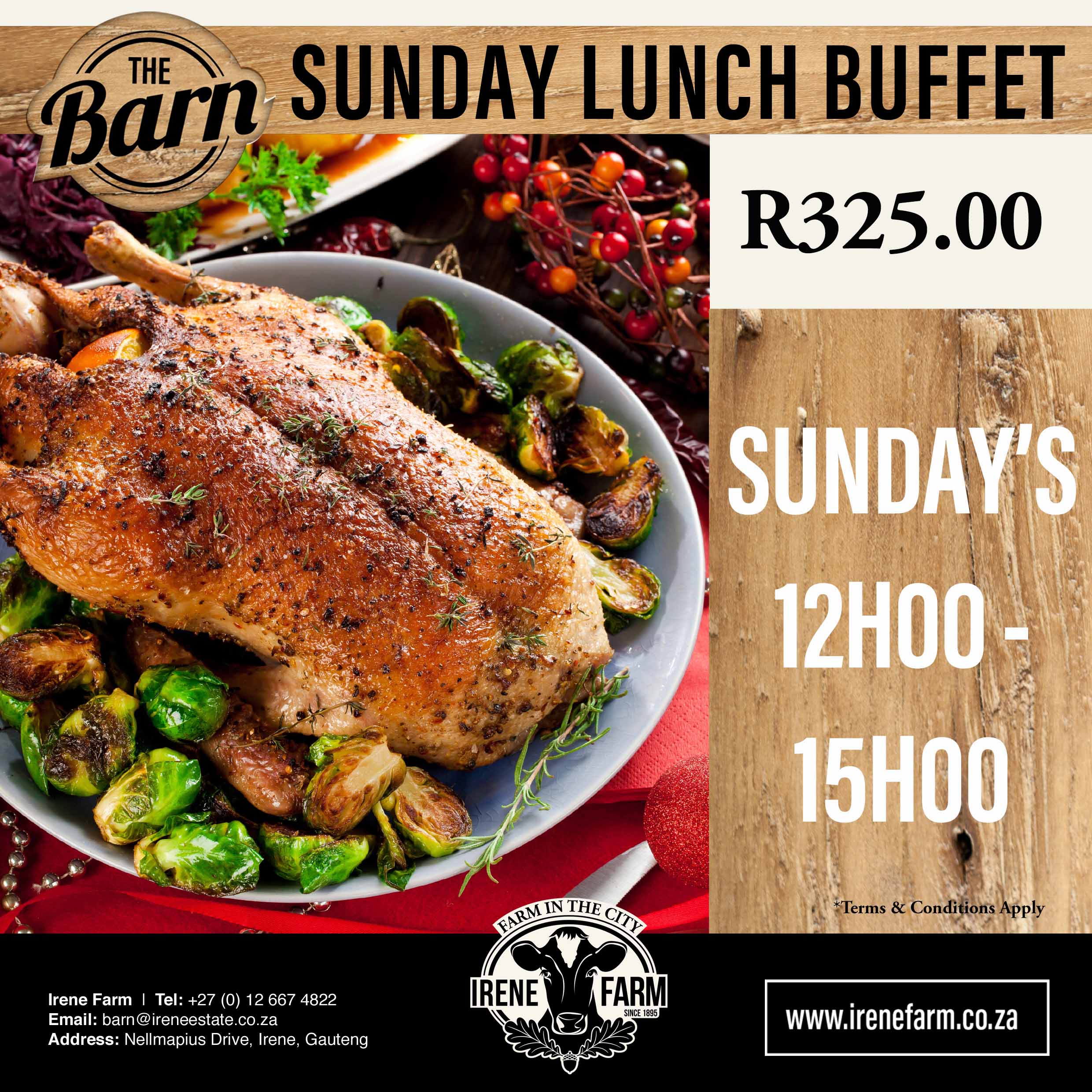 Sunday Lunch Buffet - Irene Farm